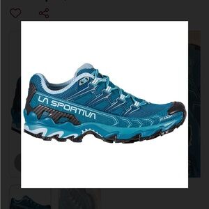 La Sportiva Teal and Black Running Shoes